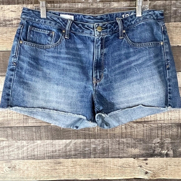 GAP Maddie Modesto Wash Cut Off Y2K Denim Shorts - Picture 1 of 6
